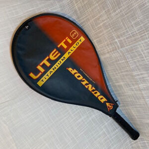 Dunlop Lite Ti 25 Titanium Alloy Tennis Racket and Case Great preowned condition
